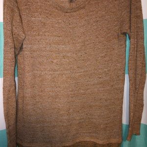 Fall Orange Sweater with lace bottom